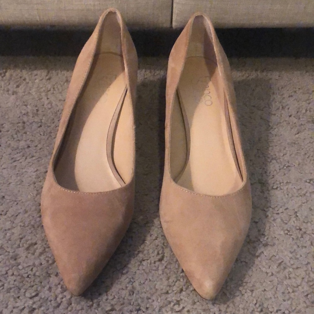 Franco Sarto Suede Heels
